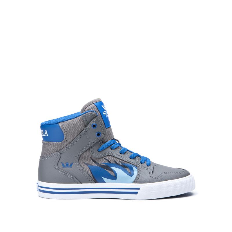 Supra VAIDER Sneaker High Kinder Grau / Blau Bestellen ZXGRW7513